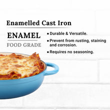 Load image into Gallery viewer, Aurasia Heritage Cast Iron Braiser 32cm - Aqua Blue