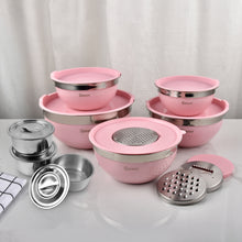 Load image into Gallery viewer, Aurasia 5pcs Classy Mixing Bowl set (PINK)
