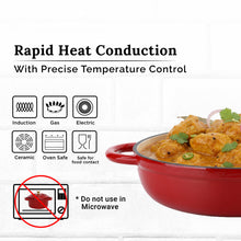 Load image into Gallery viewer, Aurasia Heritage Cast Iron Braiser 32cm - Cherry Red