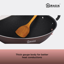 Load image into Gallery viewer, Aurasia Dino 45cm Non-Stick Wok Cookware Kitchenware Stainless Steel Dome Lid