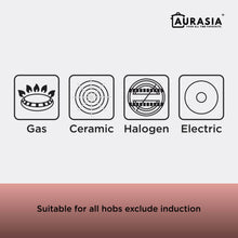 Load image into Gallery viewer, Aurasia Dino 45cm Non-Stick Wok Cookware Kitchenware Stainless Steel Dome Lid