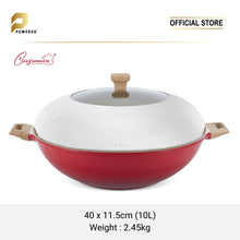 Load image into Gallery viewer, Cuisineur Grande Wok 40cm (Red) IH Die-Cast ceramic coating