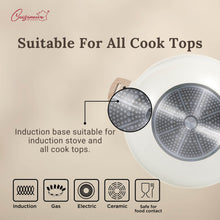 Load image into Gallery viewer, Cuisineur Grande Wok 40cm (White) IH Die-Cast ceramic coating