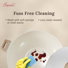 Load image into Gallery viewer, Cuisineur Grande Wok 40cm (White) IH Die-Cast ceramic coating
