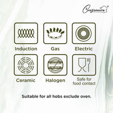 Load image into Gallery viewer, (NEW) Cuisineur Granitech IH Die-Cast 24cm Casserole with glasslid