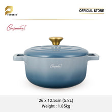 Load image into Gallery viewer, (NEW) Cuisineur Grey Moonstone IH Die-cast 26cm High Casserole (LIMITED EDITION)
