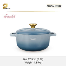 Load image into Gallery viewer, (NEW) Cuisineur Grey Moonstone IH Die-cast 2pcs cookware set (LIMITED EDITION)