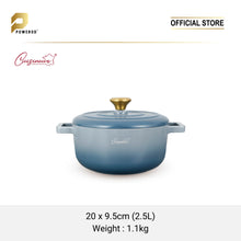 Load image into Gallery viewer, (NEW) Cuisineur Grey Moonstone IH Die-cast 2pcs cookware set (LIMITED EDITION)