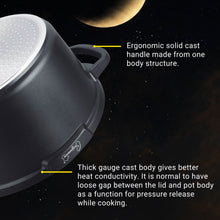 Load image into Gallery viewer, (NEW) Cuisineur Midnight Black IH 2pcs Die-Cast Casserole set (24cm casserole + 20cm casserole) SET PERIUK
