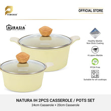 Load image into Gallery viewer, Aurasia Natura IH 2pcs Casserole/Pots set