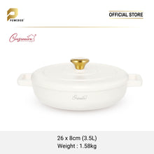 Load image into Gallery viewer, Cuisineur Pearl White IH 3pcs Cookware set
