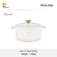 Load image into Gallery viewer, Cuisineur Pearl White IH 3pcs Cookware set