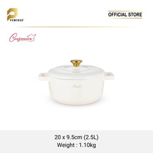 Load image into Gallery viewer, Cuisineur Pearl White IH 3pcs Cookware set
