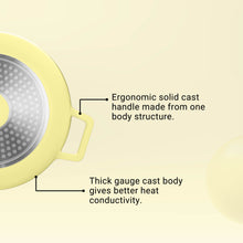 Load image into Gallery viewer, Cuisineur Pearl Yellow IH 2pcs Cookware set