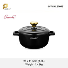 Load image into Gallery viewer, Cuisineur Pearl Black IH 3pcs Cookware set