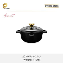 Load image into Gallery viewer, Cuisineur Pearl Black IH 3pcs Cookware set