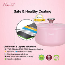 Load image into Gallery viewer, (NEW) CUISINEUR PEARL PINK IH 2PCS COOKWARE SET