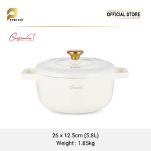 Load image into Gallery viewer, Cuisineur Pearl White diecast cookware set (PREMIUM EDITION)