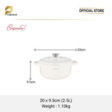 Load image into Gallery viewer, Cuisineur Pearl White IH 2pcs Cookware set