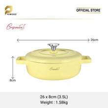 Load image into Gallery viewer, Cuisineur Pearl Yellow IH 2pcs Cookware set