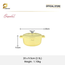 Load image into Gallery viewer, Cuisineur Pearl Yellow IH 2pcs Cookware set