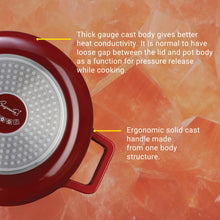 Load image into Gallery viewer, Cuisineur Red Sunstone IH 30cm Low Casserole