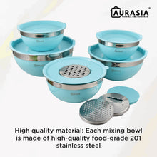 Load image into Gallery viewer, Aurasia 5pcs Classy Mixing Bowl set (TIFFANY BLUE)