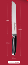 Load image into Gallery viewer, Cuisineur Culinaire Premium 2pcs set - Bread knife (8&quot;) + Utility knife (5&quot;) set
