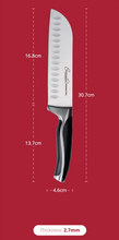 Load image into Gallery viewer, Cuisineur Culinaire Premium Santoku Knife (7")