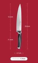 Load image into Gallery viewer, Cuisineur Culinaire Premium 2pcs set - Bread knife (8") + Utility knife (5") set