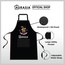 Load image into Gallery viewer, Aurasia Cooking Apron - Jom Masak (BLACK)
