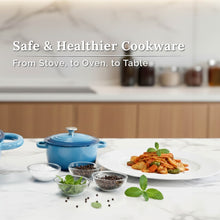 Load image into Gallery viewer, Aurasia Heritage Cast Iron Braiser 32cm - Aqua Blue
