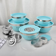 Load image into Gallery viewer, Aurasia 5pcs Classy Mixing Bowl set (TIFFANY BLUE)
