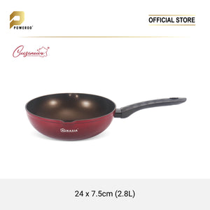 Aurasia Burgundy Calla 24cm Tempura wok