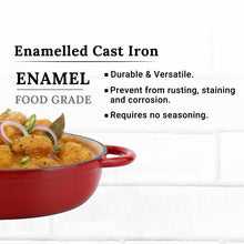 Load image into Gallery viewer, Aurasia Heritage Cast Iron Braiser 32cm - Cherry Red
