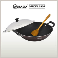 Load image into Gallery viewer, (SABAH ONLY) Aurasia Dino 45cm Non-Stick Wok Cookware Kitchenware Stainless Steel Dome Lid
