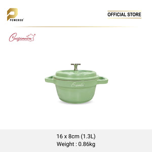 Cuisineur Die-Cast Mini Casserole 16cm Ceramic Coating Non-Stick Pot - Green