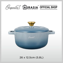 Load image into Gallery viewer, (NEW) Cuisineur Grey Moonstone IH Die-cast 26cm High Casserole (LIMITED EDITION)
