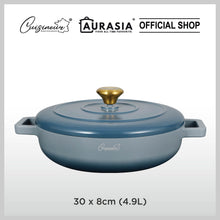 Load image into Gallery viewer, (NEW) Cuisineur Grey Moonstone IH Die-cast 30cm Low Casserole (LIMITED EDITION)
