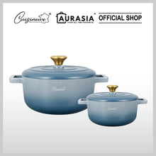 Load image into Gallery viewer, (NEW) Cuisineur Grey Moonstone IH Die-cast 2pcs cookware set (LIMITED EDITION)

