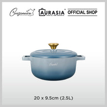 Load image into Gallery viewer, (NEW) Cuisineur Grey Moonstone IH Die-cast 2pcs cookware set (LIMITED EDITION)
