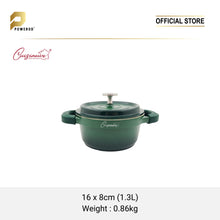 Load image into Gallery viewer, Cuisineur Radiance Die-Cast Mini Casserole 16cm Ceramic Coating Non-Stick Pot - Jade Green
