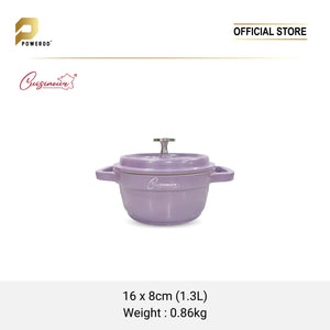 Cuisineur Die-Cast Mini Casserole 16cm Ceramic Coating Non-Stick Pot - Lilac