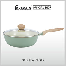 Load image into Gallery viewer, (SABAH ONLY) Aurasia Natura 2pcs Die-Cast cookware set - NEW (CERAMIC COATING) With Handle
