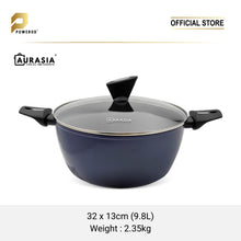Load image into Gallery viewer, Aurasia Navy 3pcs Non-stick Casserole set
