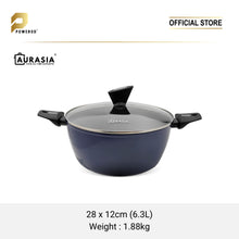 Load image into Gallery viewer, Aurasia Navy 3pcs Non-stick Casserole set
