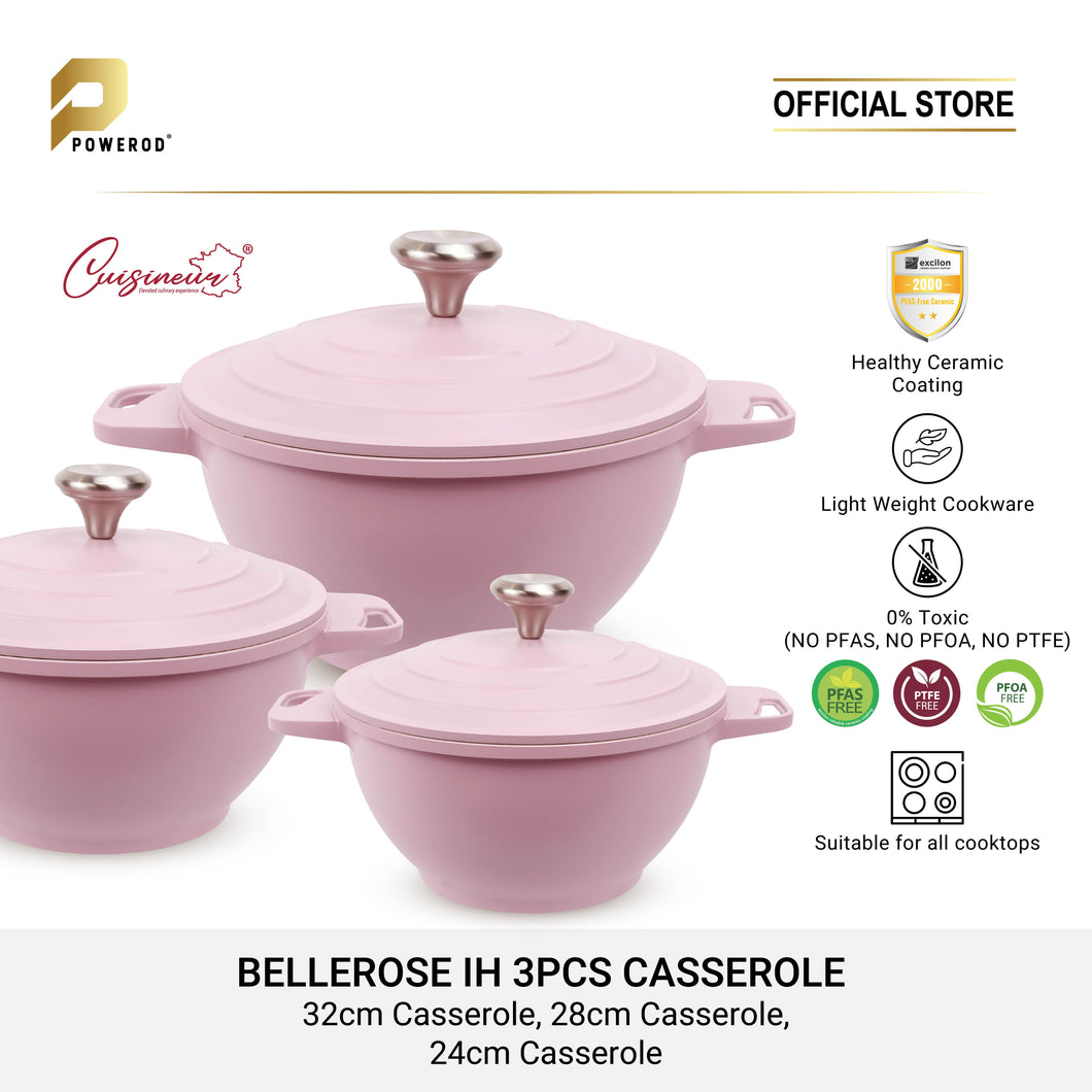 Cuisineur Bellerose IH 3pcs Casserole SET