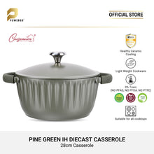 Load image into Gallery viewer, Cuisineur Pine Green IH 28cm High Die-Cast Casserole / PERIUK SAIZ 28CM
