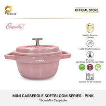 Load image into Gallery viewer, Cuisineur Die-Cast Mini Casserole 16cm Ceramic Coating Non-Stick Pot - Pink
