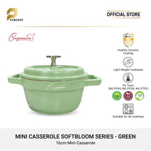 Load image into Gallery viewer, Cuisineur Die-Cast Mini Casserole 16cm Ceramic Coating Non-Stick Pot - Green
